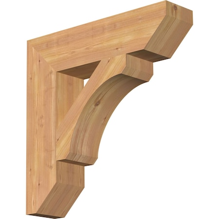 Ekena Millwork Legacy Slat Smooth Bracket, Western Red Cedar, 5 1/2"W x 24"D x 24"H BKT06X24X24LEC06SWR